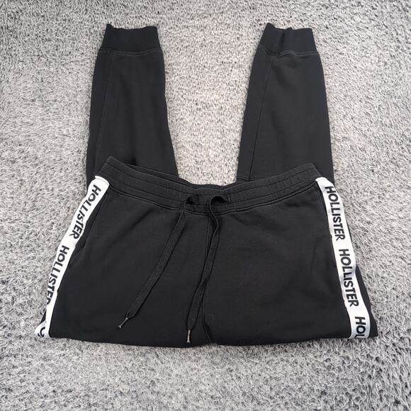 Hollister Other - Hollister Pants Men Large Black Tapered Athleisure Sweatpants Gym Jogger Fleece